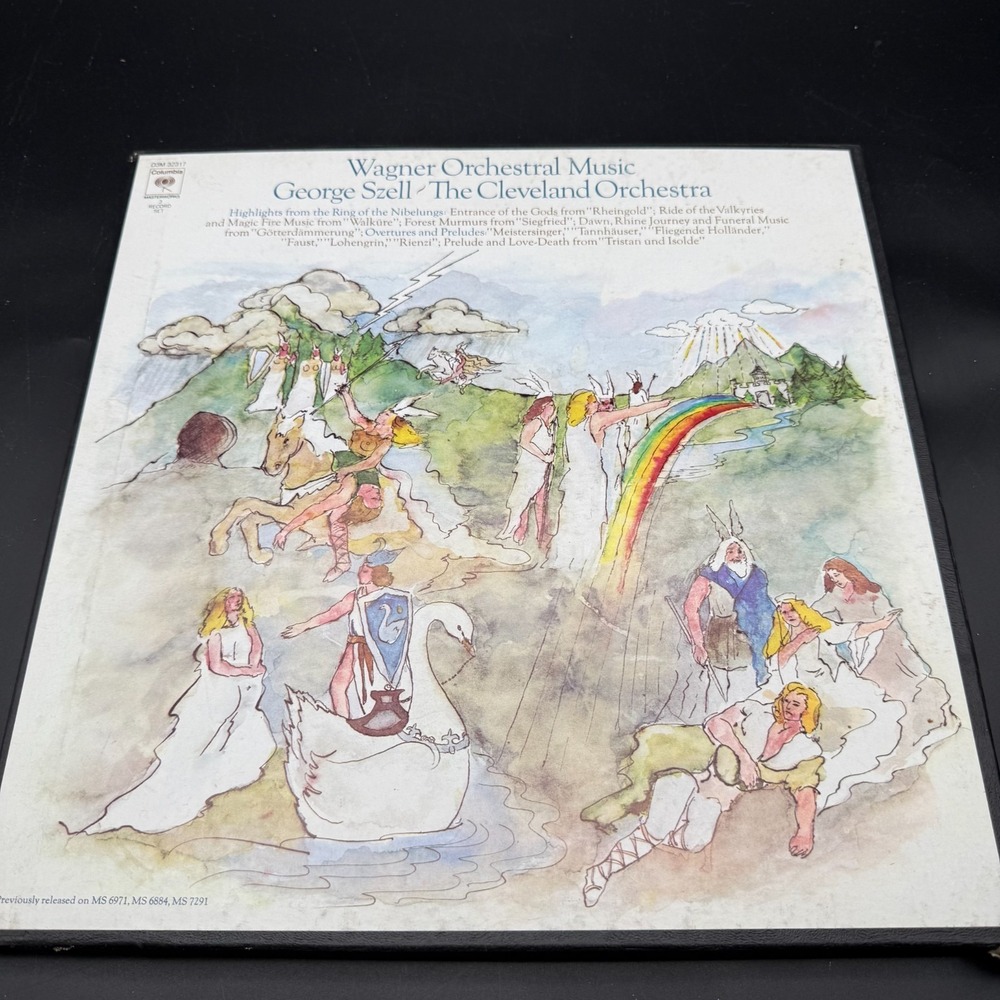 Wagner Orchestral Music Szell Cleveland Orchestra Columbia‎ Stereo 3LP Box Set!!